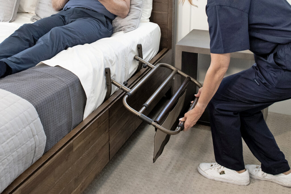 Elderly Bed Roll Over U Pillow Supports Cleaning up Patients